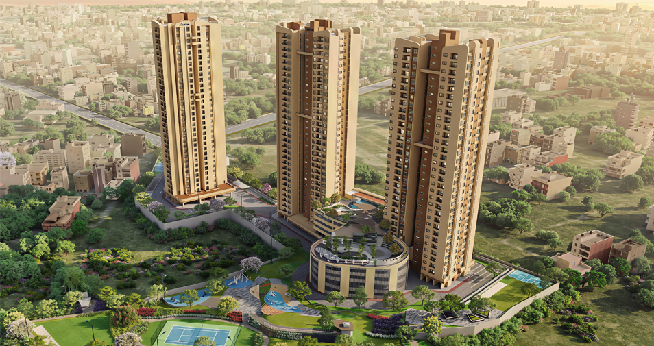 Sattva Ekatra master plan — three towers at Jigani